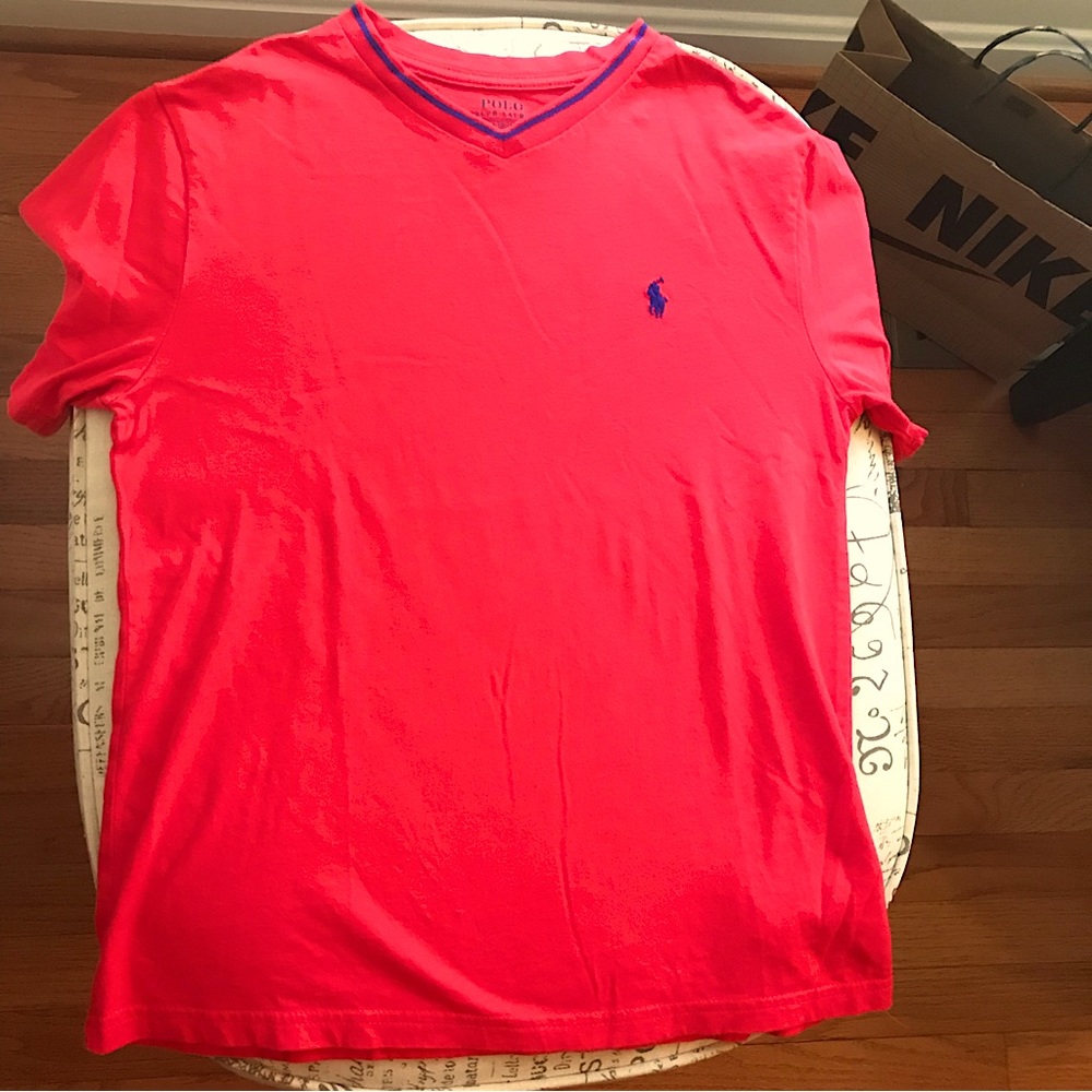 Boys Polo Ralph Lauren V-Neck Tee   Size is M (10-12)